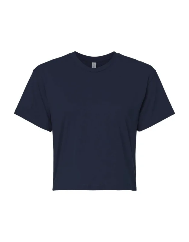 Ideal Crop Top With Drop Shoulder Sleeve And Tear Away Label