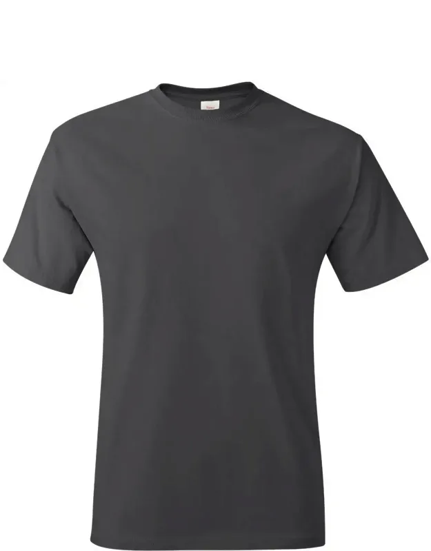 Hanes Authentic T-shirt Classic Fit Set-in 1x1 Ribbed Crewneck