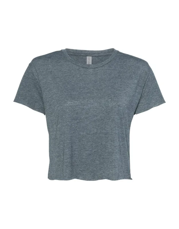 Next Level Festival Crop Top, Relaxed Fit, Raw Edge Hem
