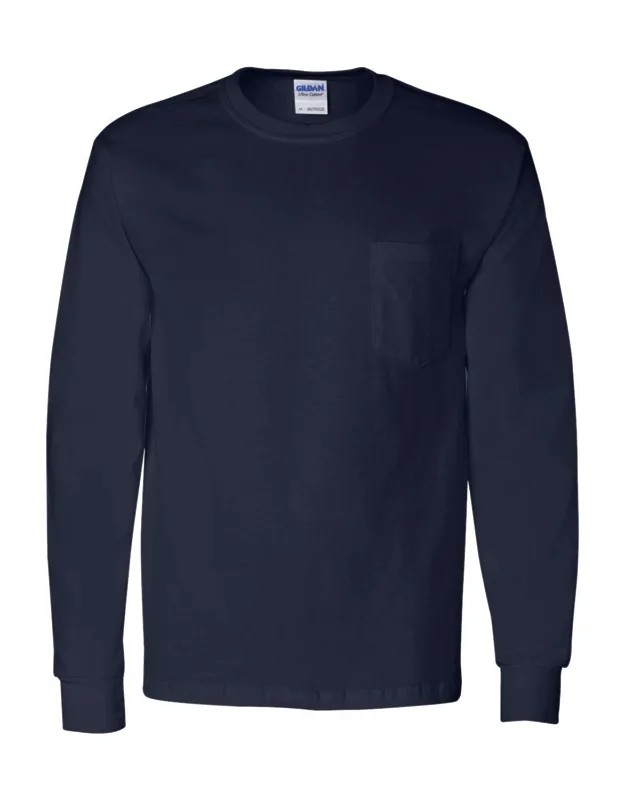 Ultra Cotton Long Sleeve Pocket T-shirt