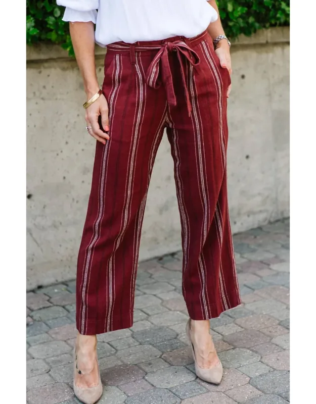 Sashed Crop Pants