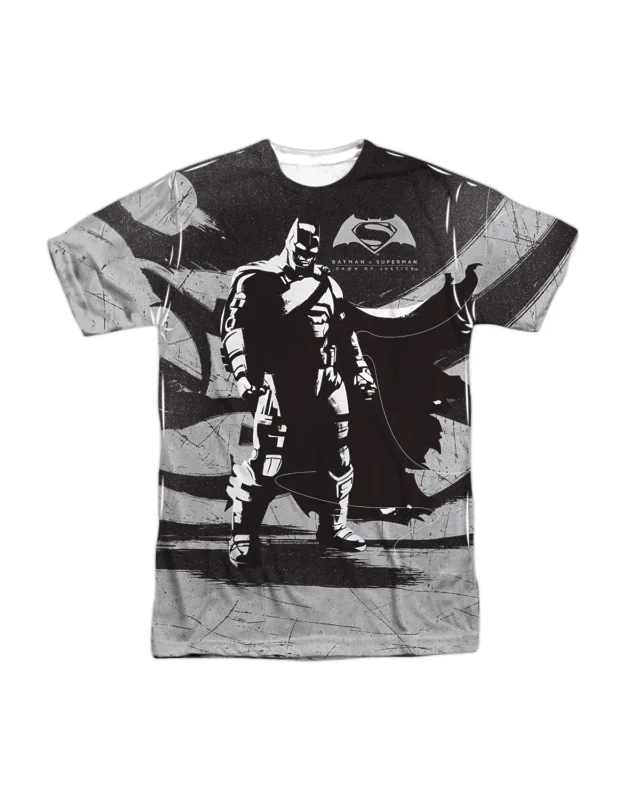 Batman V Superman Contrast Short Sleeve Crew Tee