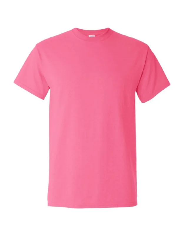 Ultra Cotton Short Sleeve T-shirt With Seamless Double-needle Collar And Taped Neck