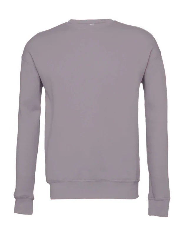 Fleece Drop Shoulder Sweatshirt - Pre-shrunk, Crew Neck