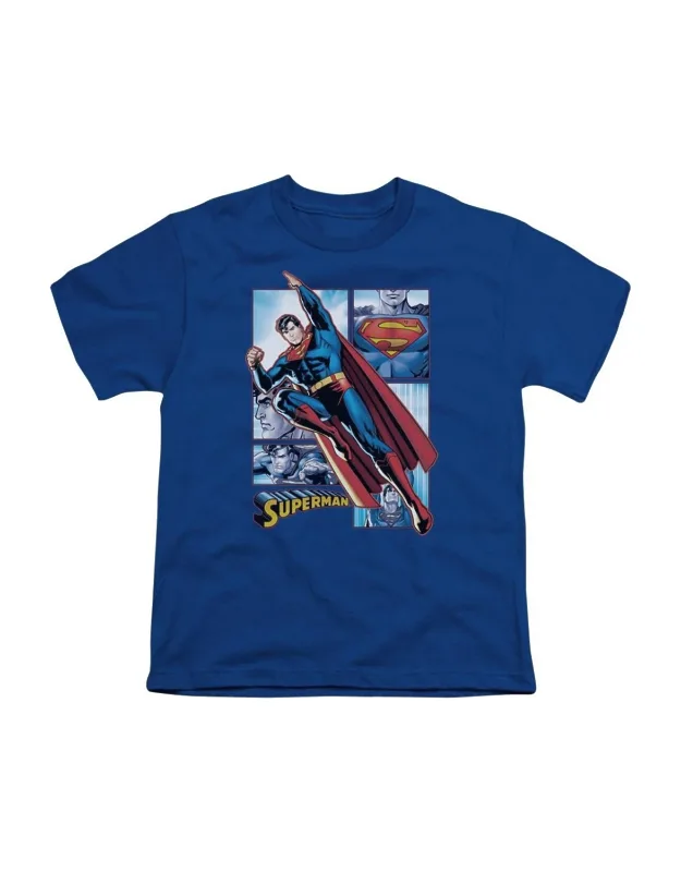 Justice League Of America Superman Panels Short Sleeve Tee / T-shirt