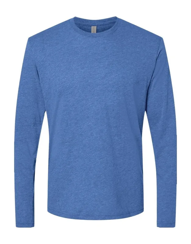 Next Level Triblend Long Sleeve T-shirt, 4.3 Oz., 50/25/25 Polyester/combed Ringspun Cotton/rayon