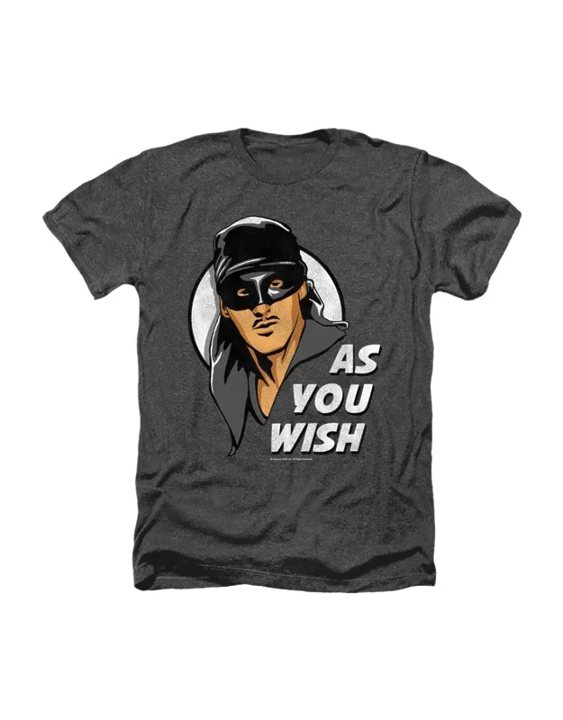 Princess Bride As You Wish Heather T-shirt - Stylish For Everyday Wear
