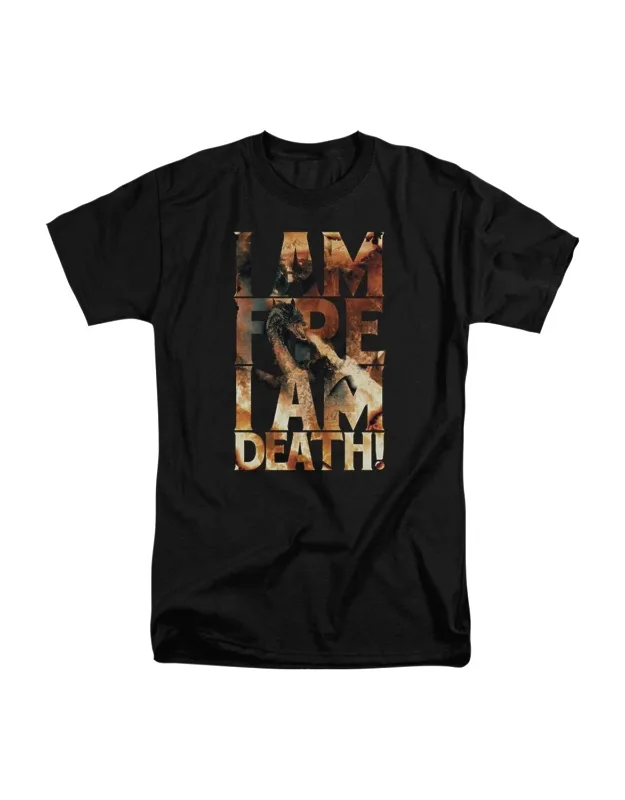 _hobbit I Am Fire Short Sleeve Tall Tee - 100% Cotton, Stylish For Everyday Wear_