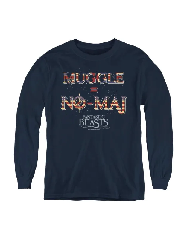 Fantastic Beasts Youth Long Sleeve Tee / T-shirt - Stylish And Great For Everyday Wear