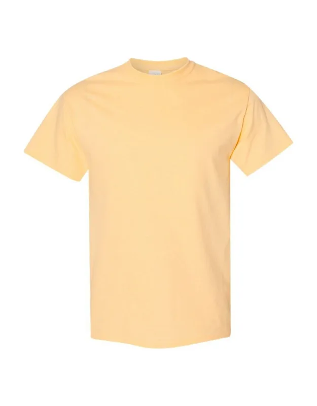 Gildan Heavy Cotton Short-sleeved T-shirt, 100% Cotton, Crew Neck