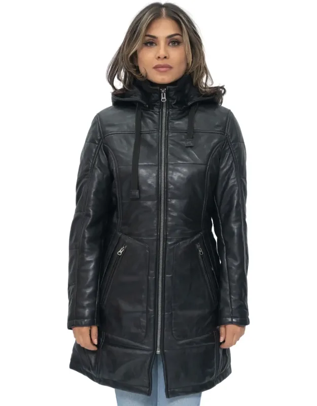 Quilted Parka Coat