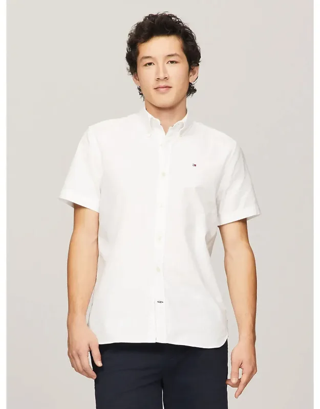 Tommy Hilfiger Regular Fit Stretch Oxford Shirt, Organic Cotton