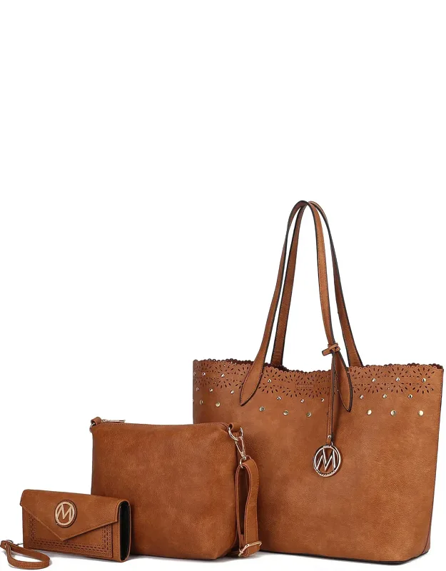Mariahna 3-piece Set - Shopper Tote Bag With Spacious Interior And Versatile Crossbody Pouch