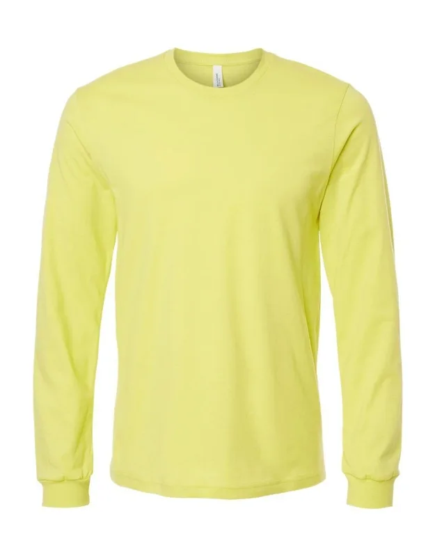 Jersey Long Sleeve Tee, 100% Airlume Combed And Ringspun Cotton, Retail Fit