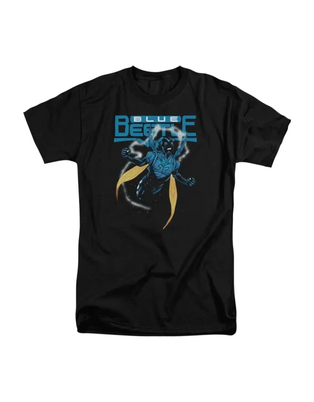 Justice League Of America Blue Beetle Short Sleeve Tee - 100% Cotton, Officially Licensed
