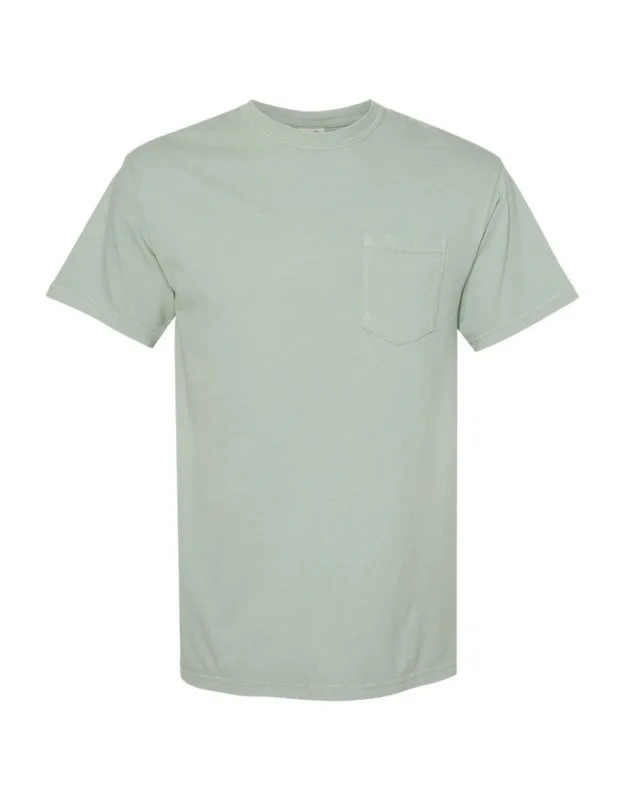 Heavyweight Pocket T-shirt - Garment-dyed Soft Fabric, Relaxed Fit