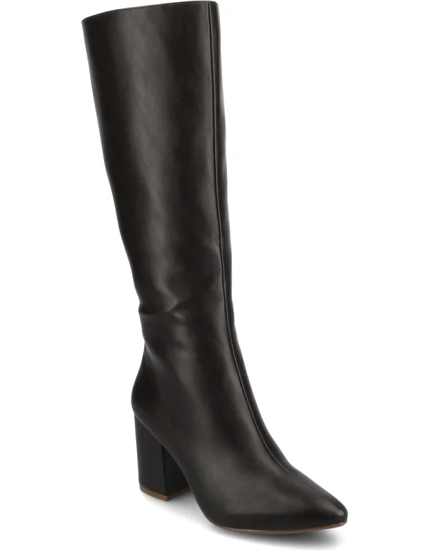 Ameylia Boots With Chic Pointed-toe Design And 3-inch Block Heel