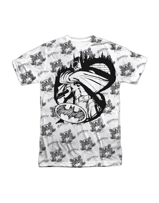 Batman Against The Wall Crew Tee