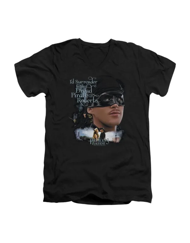 Princess Bride Surrender Short Sleeve V Neck Premium Cotton Tee
