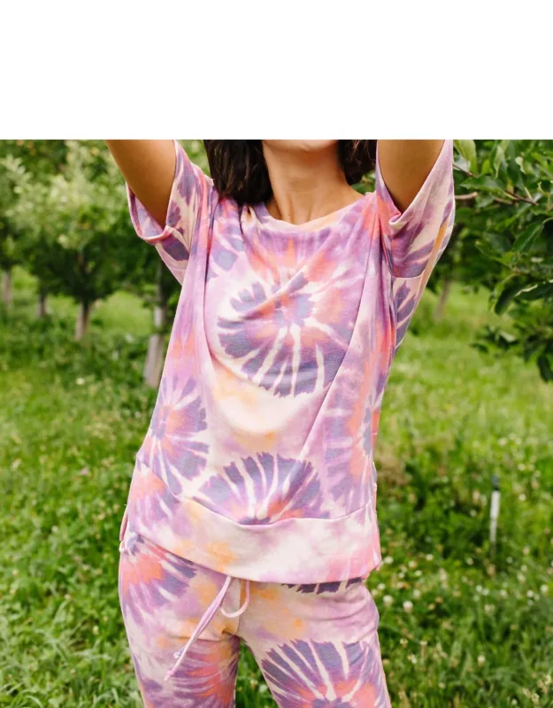 Swirly Tie Dye Lounge Top