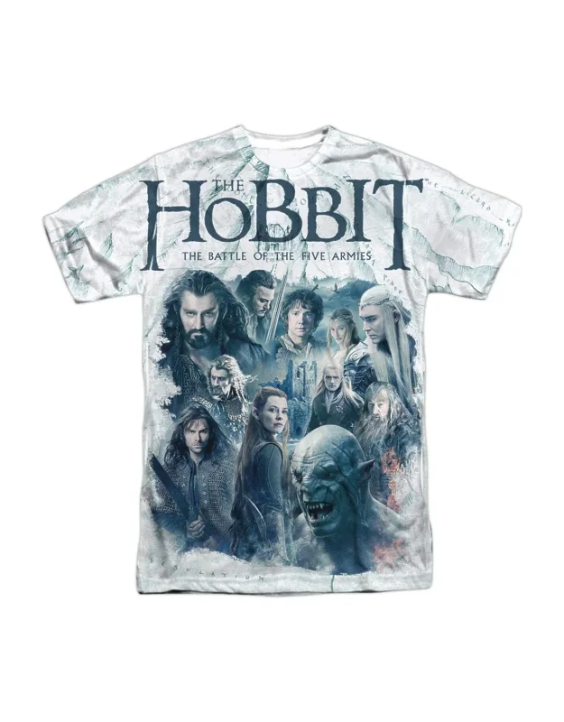 Hobbit Ready For Battle Short Sleeve Poly Crew Tee - Stylish For Everyday Wear, 100% Officially Licensed