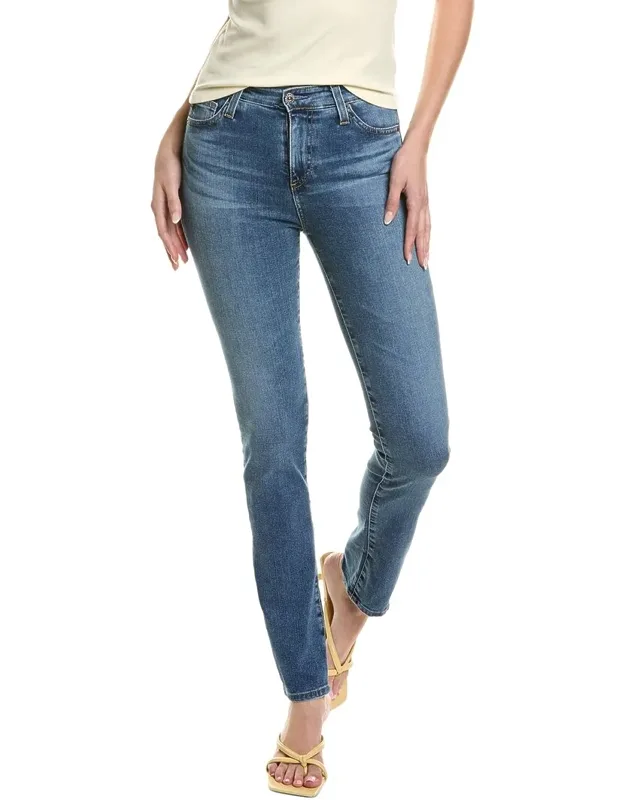 Mari Extended High-rise Slim Straight Jeans