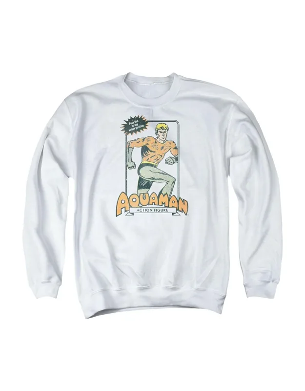 Dc Comics Am Action Figure Crewneck Sweatshirt - Stylish & Guaranteed Authentic