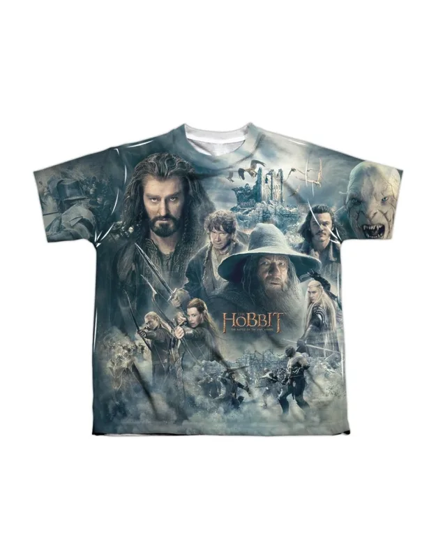 _hobbit Epic Poster Short Sleeve Youth Tee / T-shirt, Stylish For Everyday Wear, 100% Polyester_