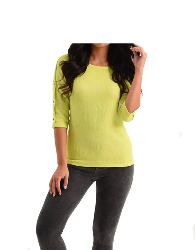 Grommet Sleeve Top