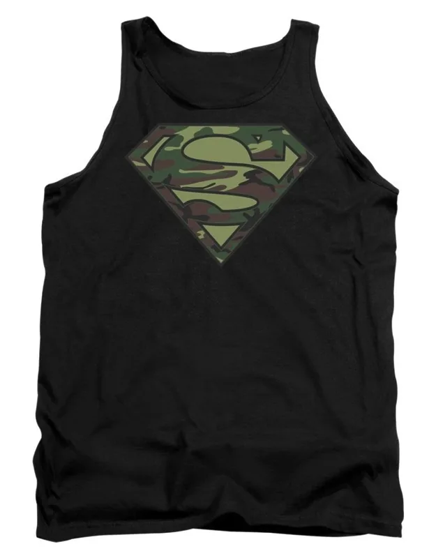 Superman Camo Logo Adult Tank Top Stylish, Easy