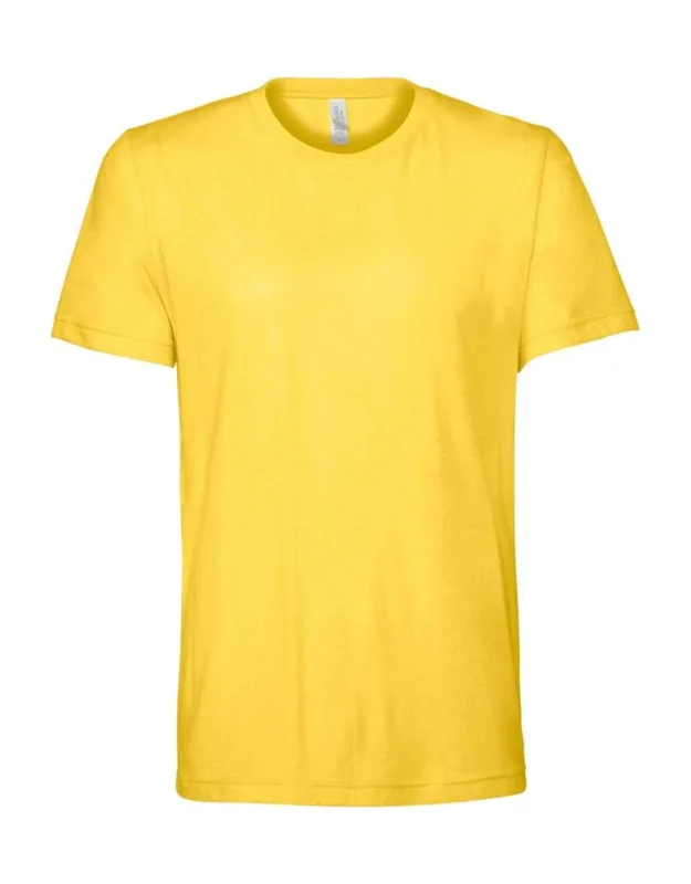 Bella + Canvas Cvc Jersey Tee Retail Fit, Coverstitched Collar And Sleeves