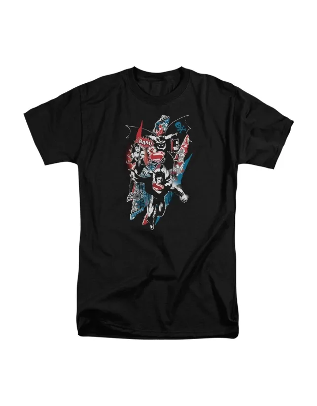 Batman V Superman Ripped Trio 2 Short Sleeve Tall Tee Stylish, Easy