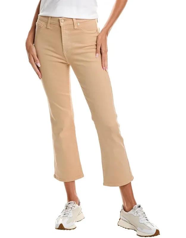 High-waist Coated Jean With Belt Loops And Five-pocket Styling