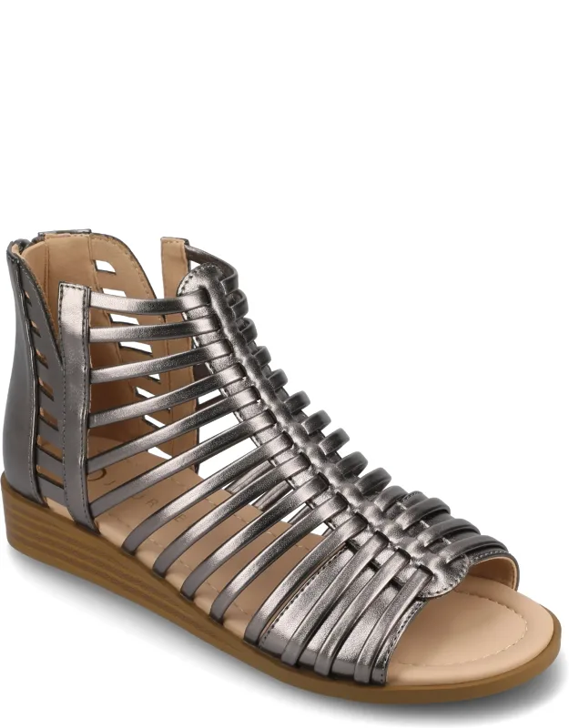Delilah Sliver Wedge Sandals