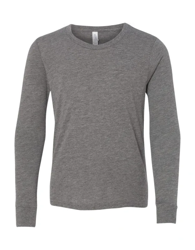 Youth Jersey Long Sleeve Tee, 100% Airlume Combed And Ringspun Cotton, Retail Fit