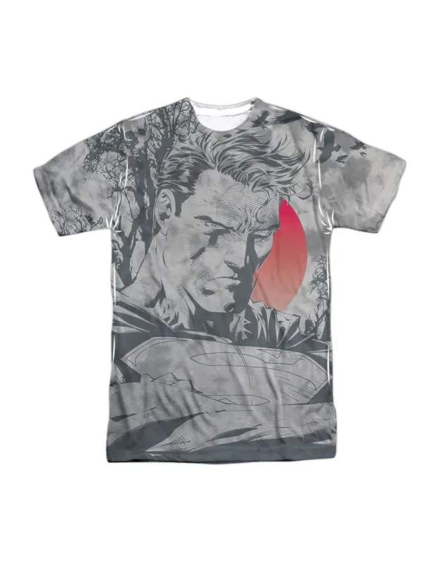 Superman New Day Dawning Short Sleeve 100% Poly Crew Tee / T-shirt