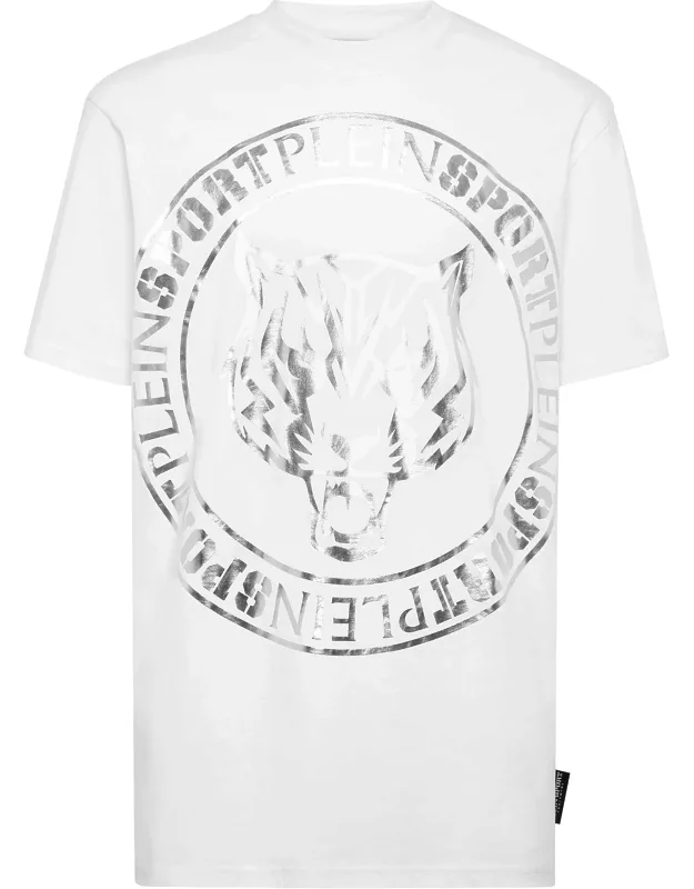 T-shirt Round Neck Ss With Maximum Comfort And Laminated Print Designs