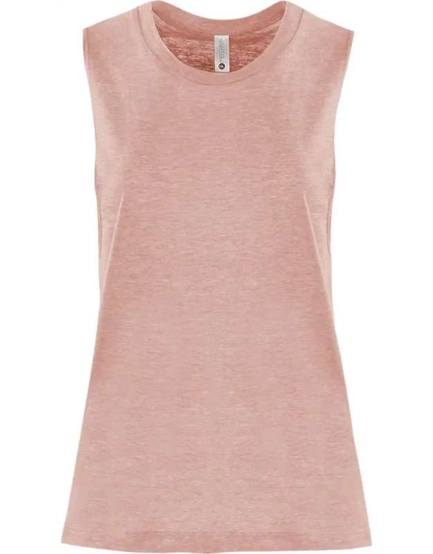 Next Level Festival Muscle Tank With Relaxed Fit And Taildrop Hem