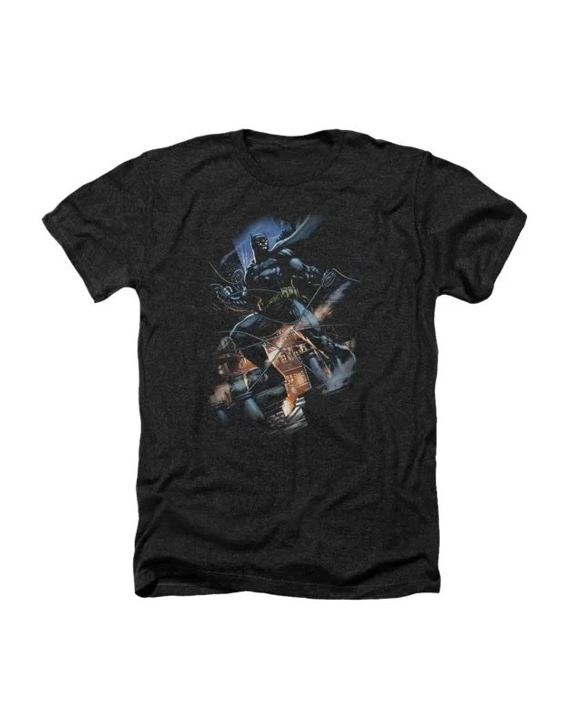 Batman Gotham Knight Heather Tee / T-shirt, Stylish For Everyday Wear