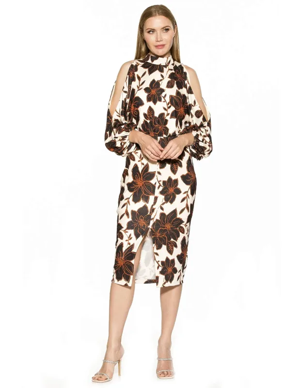 Mockneck Long Sleeve Dress