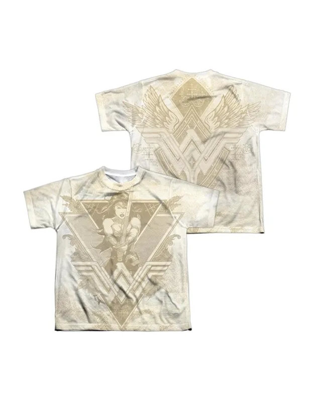 Batman V Superman Greek Goddess (front/back Print) Short Sleeve Poly Crew Tee / T-shirt
