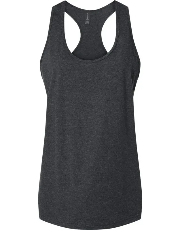 Gildan Softstyle Cvc Racerback Tank Top - 4.6 Oz., 60/40 Ringspun Cotton/polyester, Tear Away Label