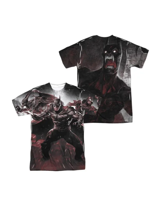 Infinite Crisis Ic Batman (front/back Print) Short Sleeve Poly Crew Tee - Stylish For Everyday Wear, 100% Officially Licensed