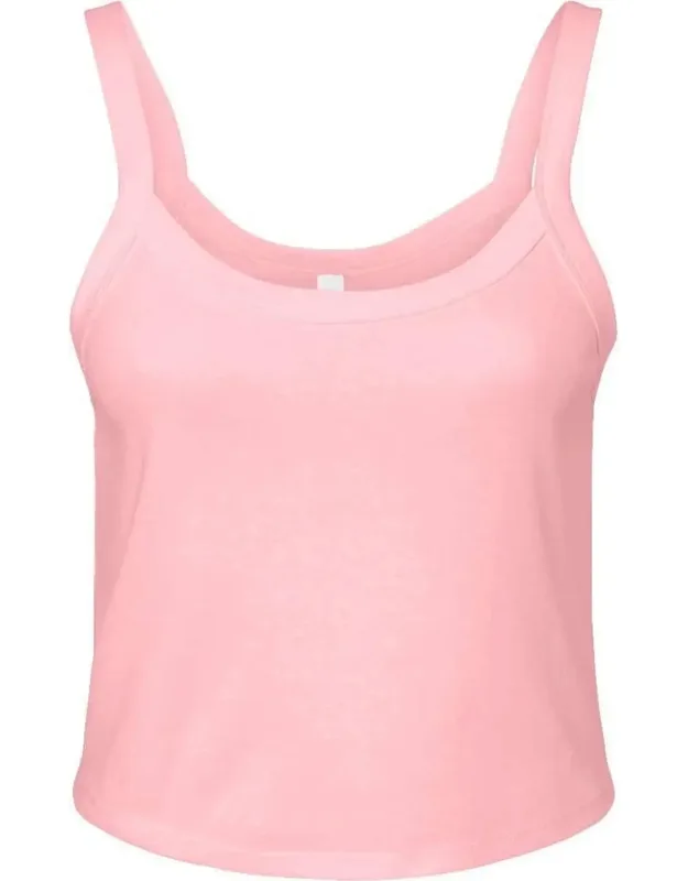 Micro Rib Spaghetti Strap Tank - Pre-shrunk, Fitted
