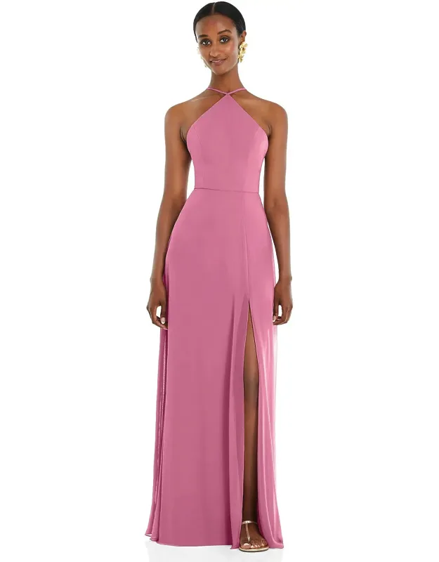Diamond Halter Maxi Dress