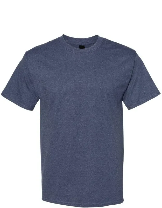 Hanes Beefy-t With Shoulder-to-shoulder Taping And Double-needle Stitched Lay Flat Collar