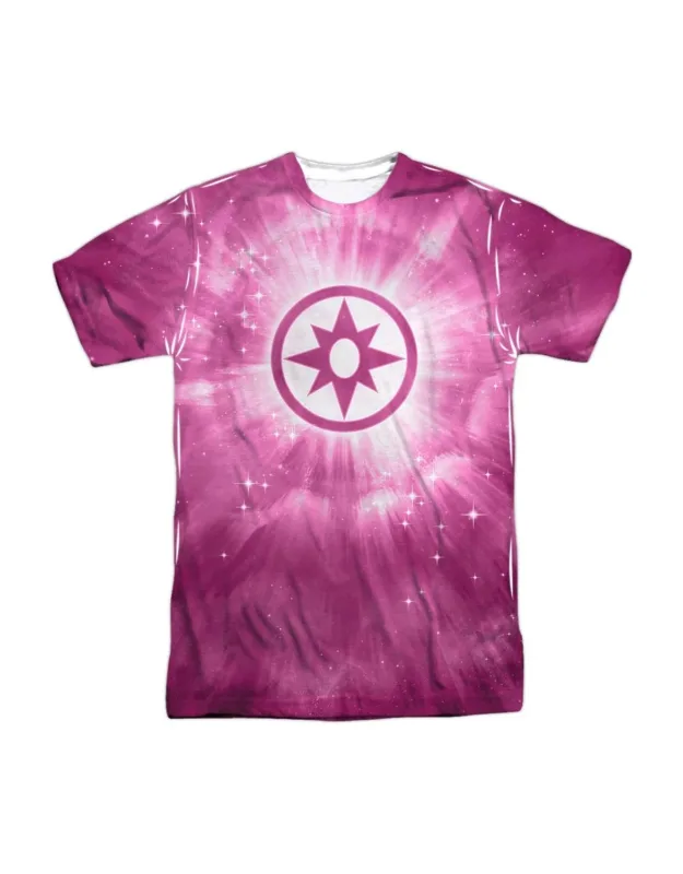 Green Lantern Sapphire Energy Short Sleeve Poly Crew Tee / T-shirt