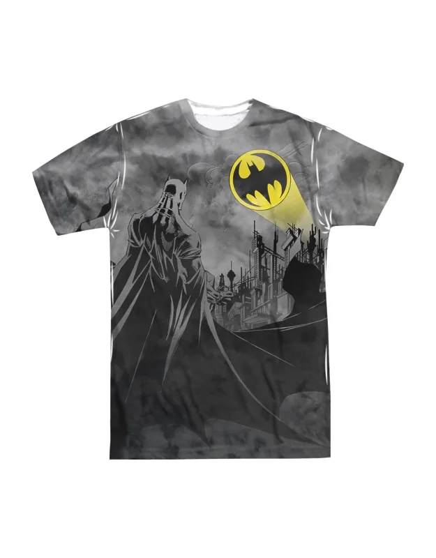 _batman Heed The Call Short Sleeve Crew Tee - 100% Officially Licensed, 100% Polyester_