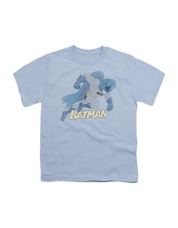 _batman Running Retro Short Sleeve Tee - Stylish, Easy_
