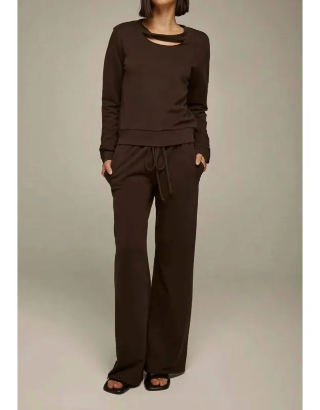 Twist Neck Pullover
